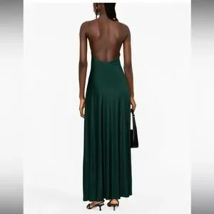 NWT SAINT LAURENT Open-Back Maxi Dress
